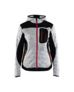 4931 Dames gebreid vest met softshell