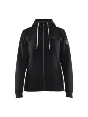 4974 Dames Hooded sweatshirt met rits gevoerd